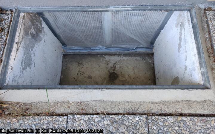 Blick in den Lichtschacht
