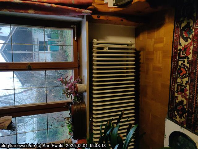 der vorgesehene Aufstellort
