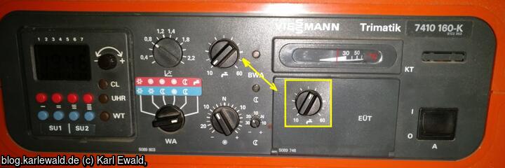 Warmwasser bei Bedarf: ich ändere die Soll-Temperatur fürs Warmwasser
